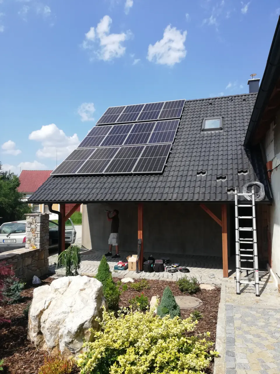 FVE SolaX 10 kW, Žíšov – fotografie 2